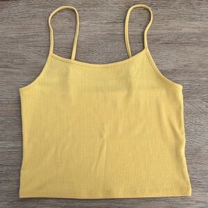 American Eagle Outfitters Sunny Yellow Cropped Camisole